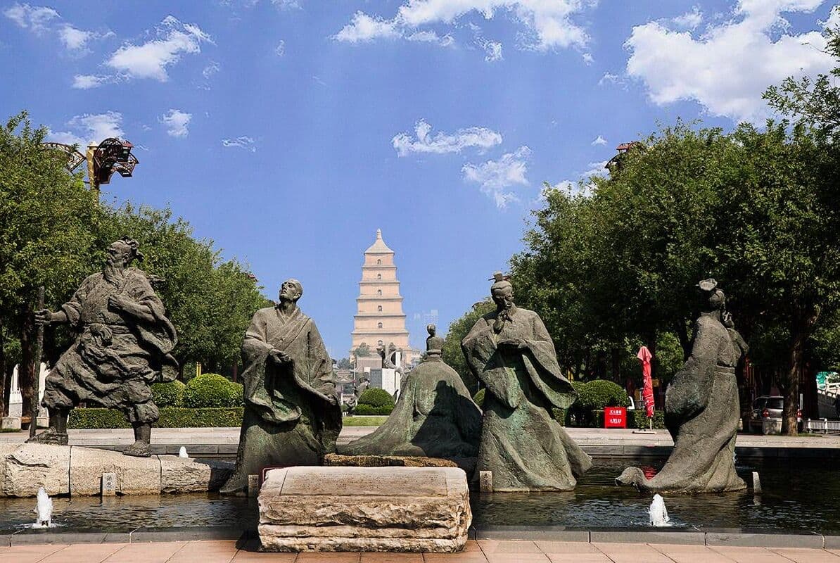 Giant Wild Goose Pagoda Square